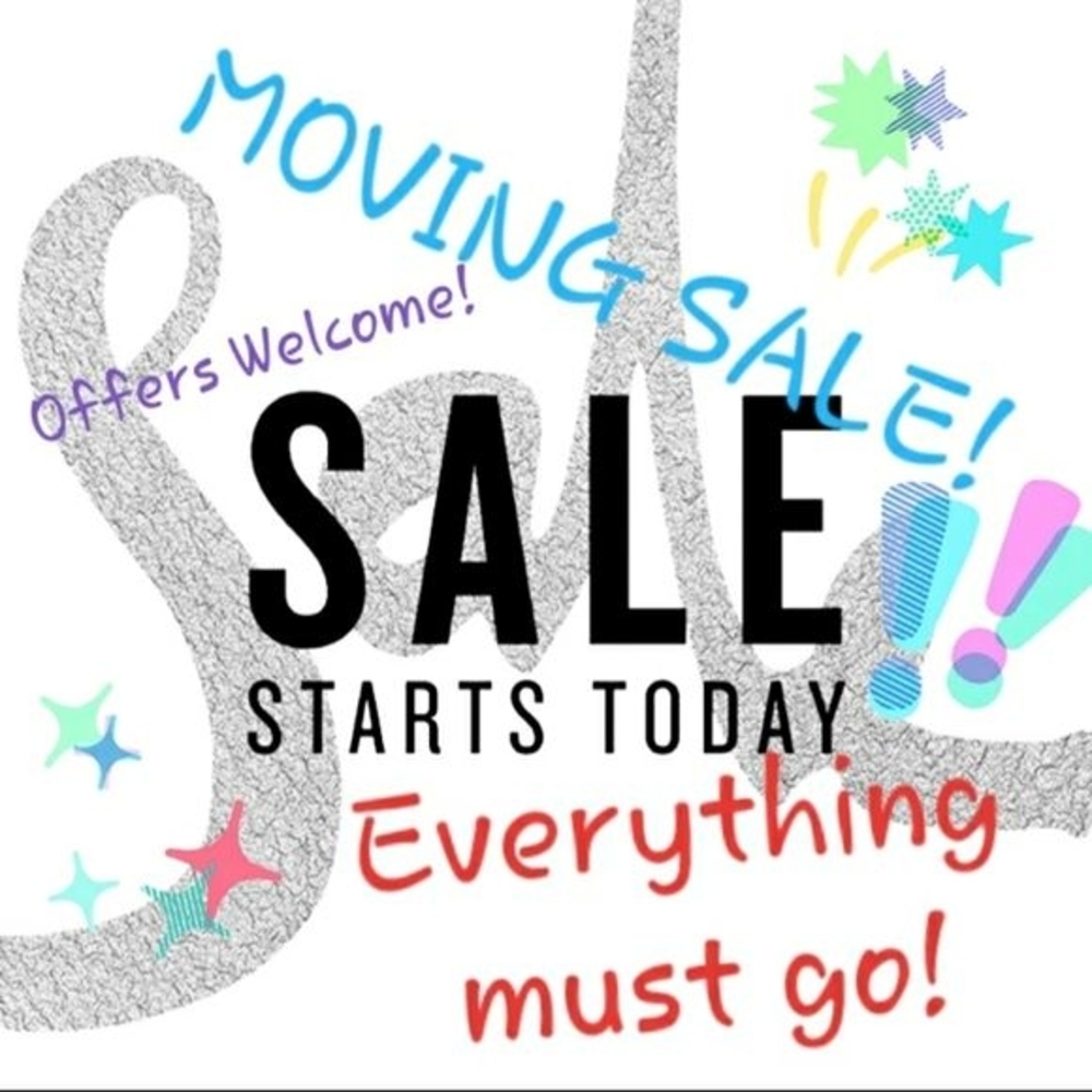 Moving Sale Announcement